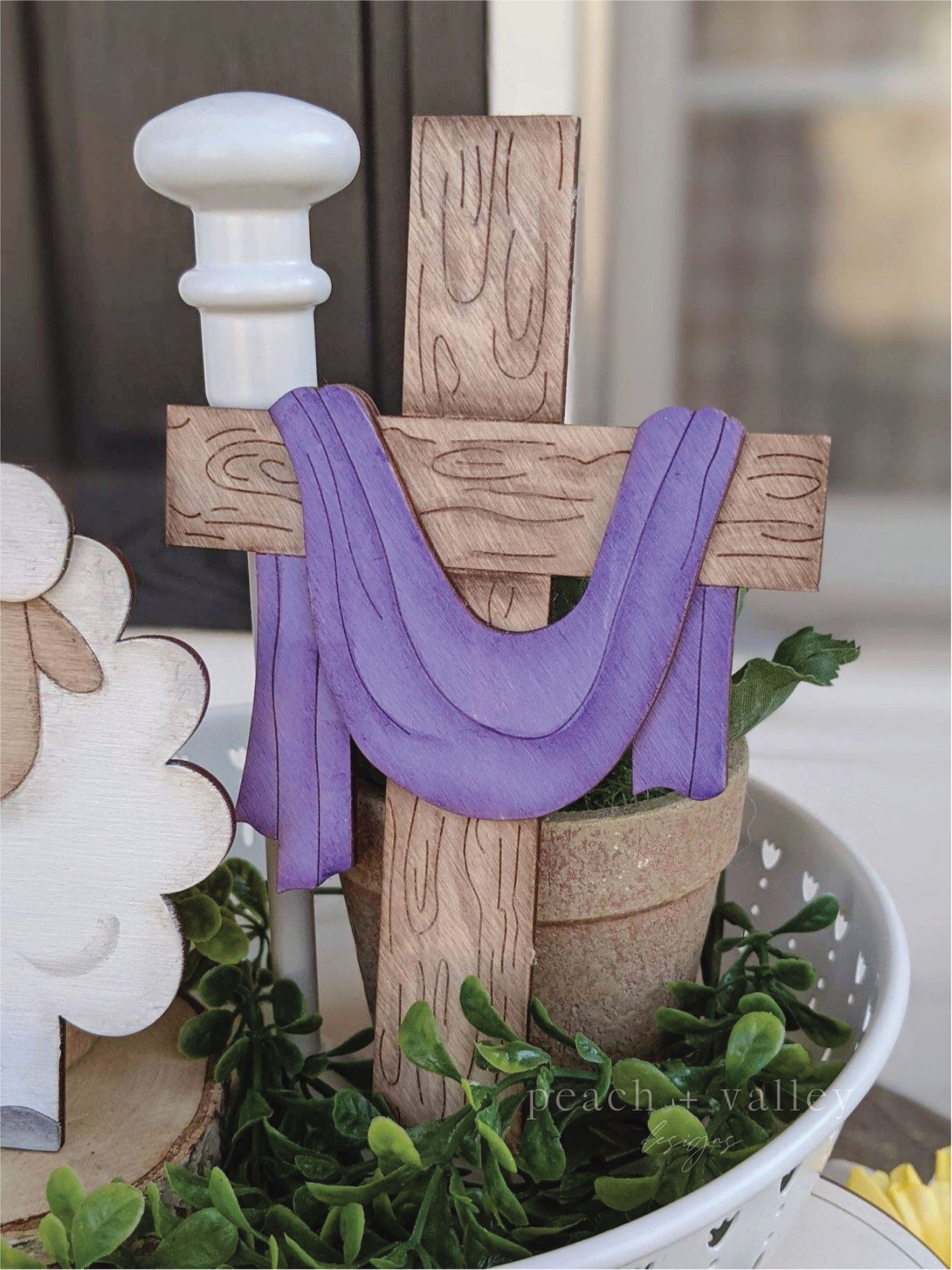 Religious Easter Tiered Tray Set SVG