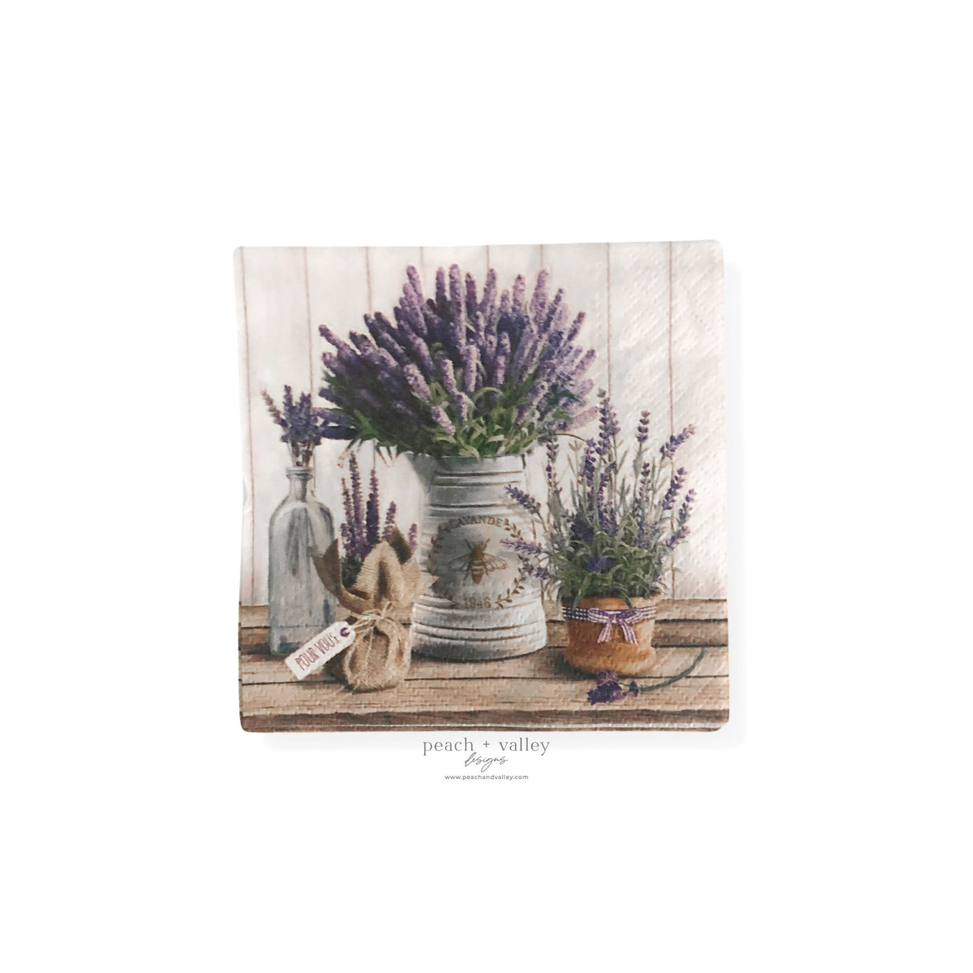 Lavender Bunches Cocktail Napkin