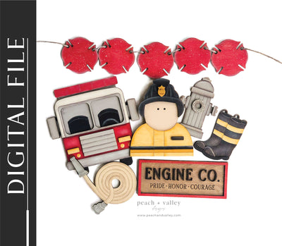 Firefighter Set SVG