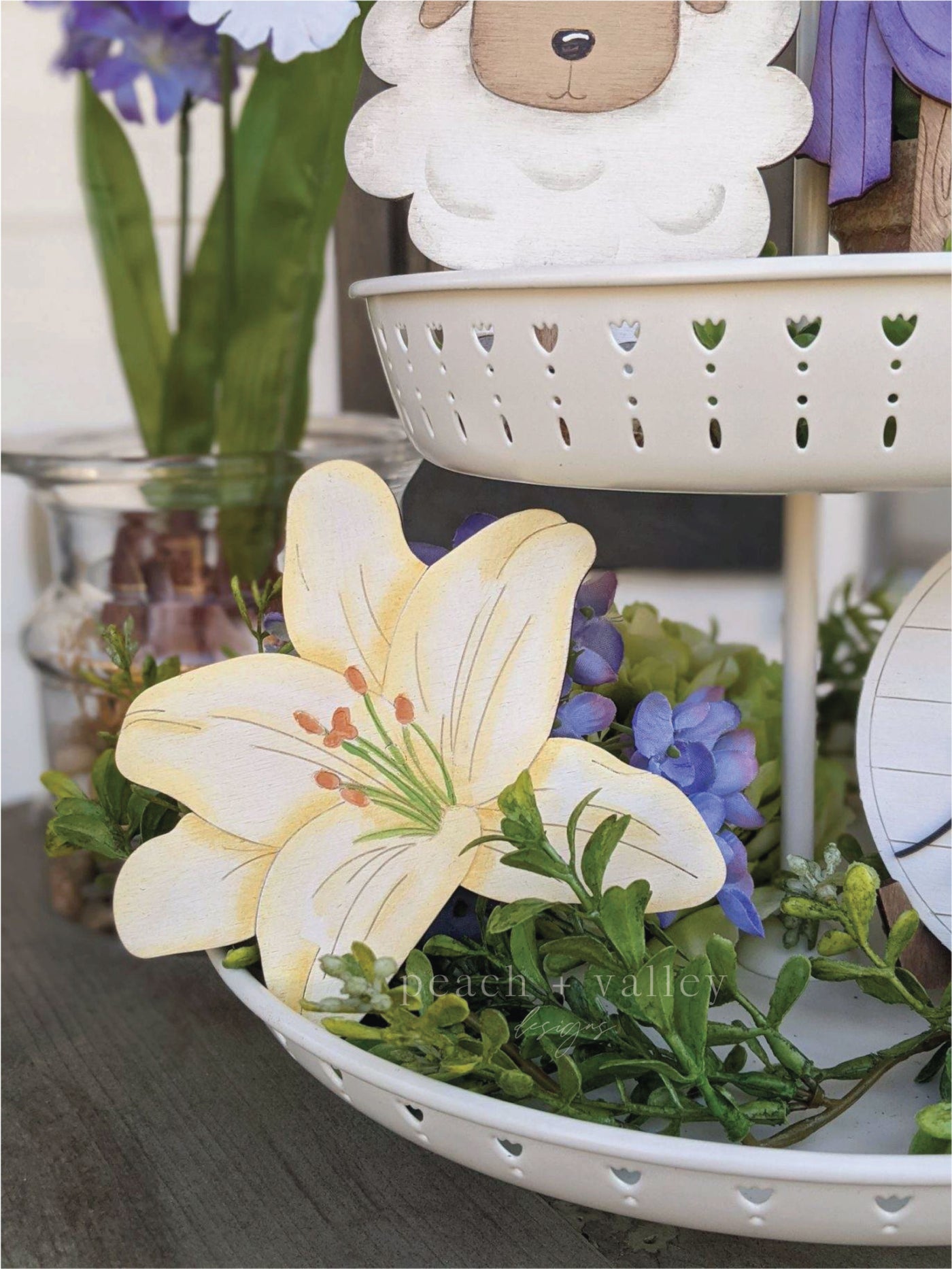 Religious Easter Tiered Tray Set SVG