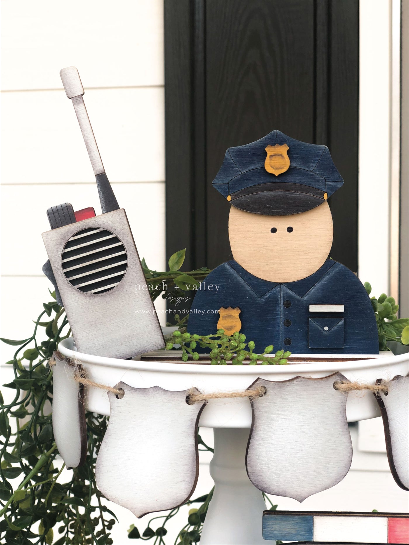 Police Tiered Tray SVG