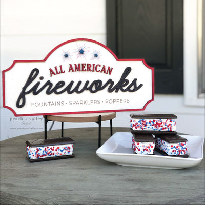 All American Fireworks Sign Cut File