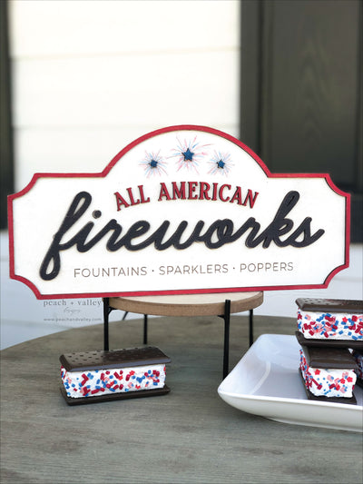 All American Fireworks Sign Cut File