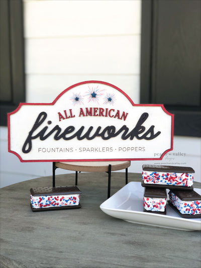 All American Fireworks Sign Cut File