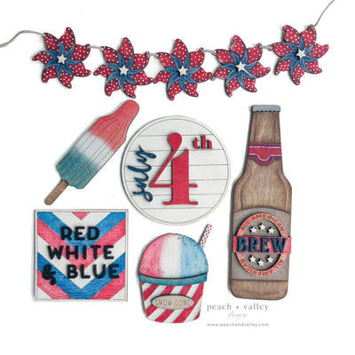 Red White + Blue Sign Blank