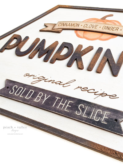 Pumpkin Pie Sign SVG