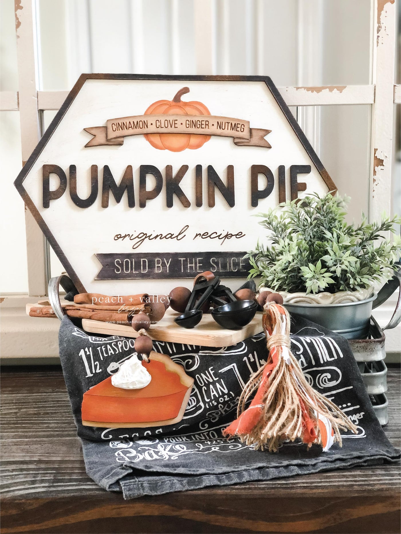 Pumpkin Pie Sign Blank