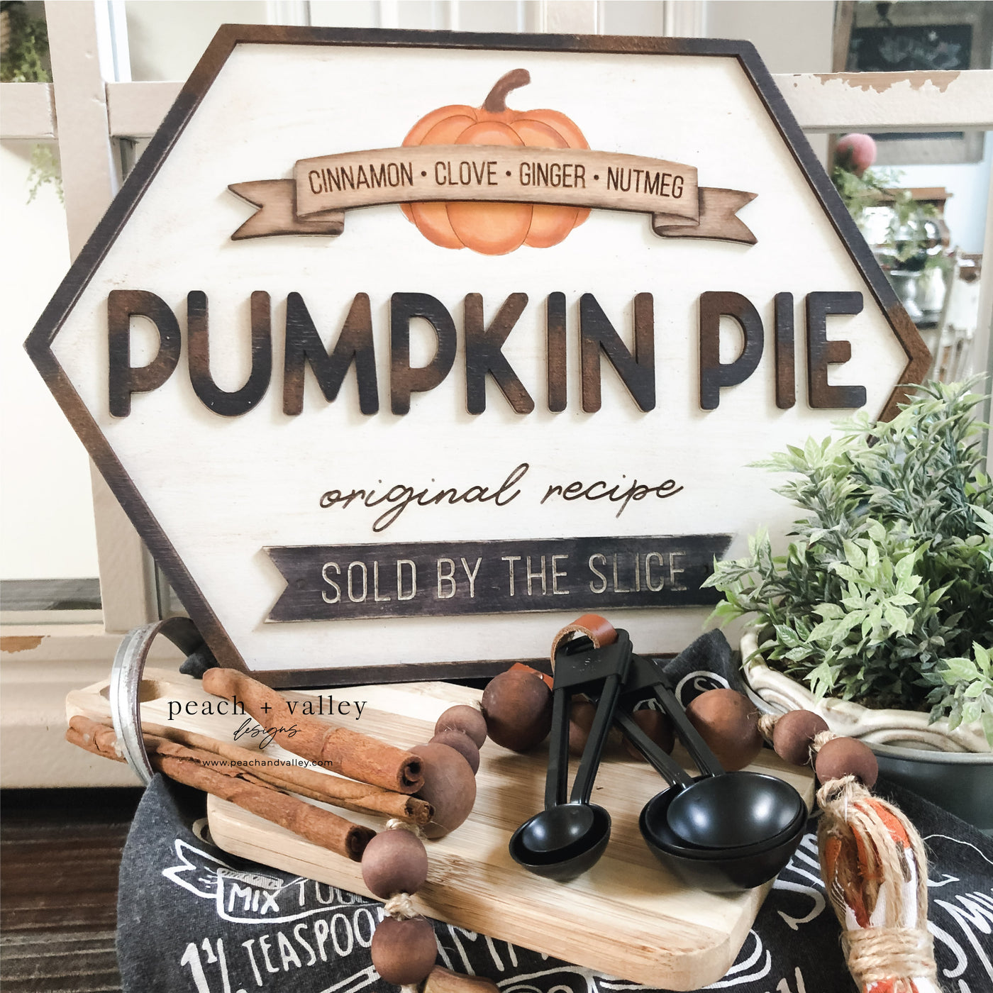 Pumpkin Pie Sign Blank