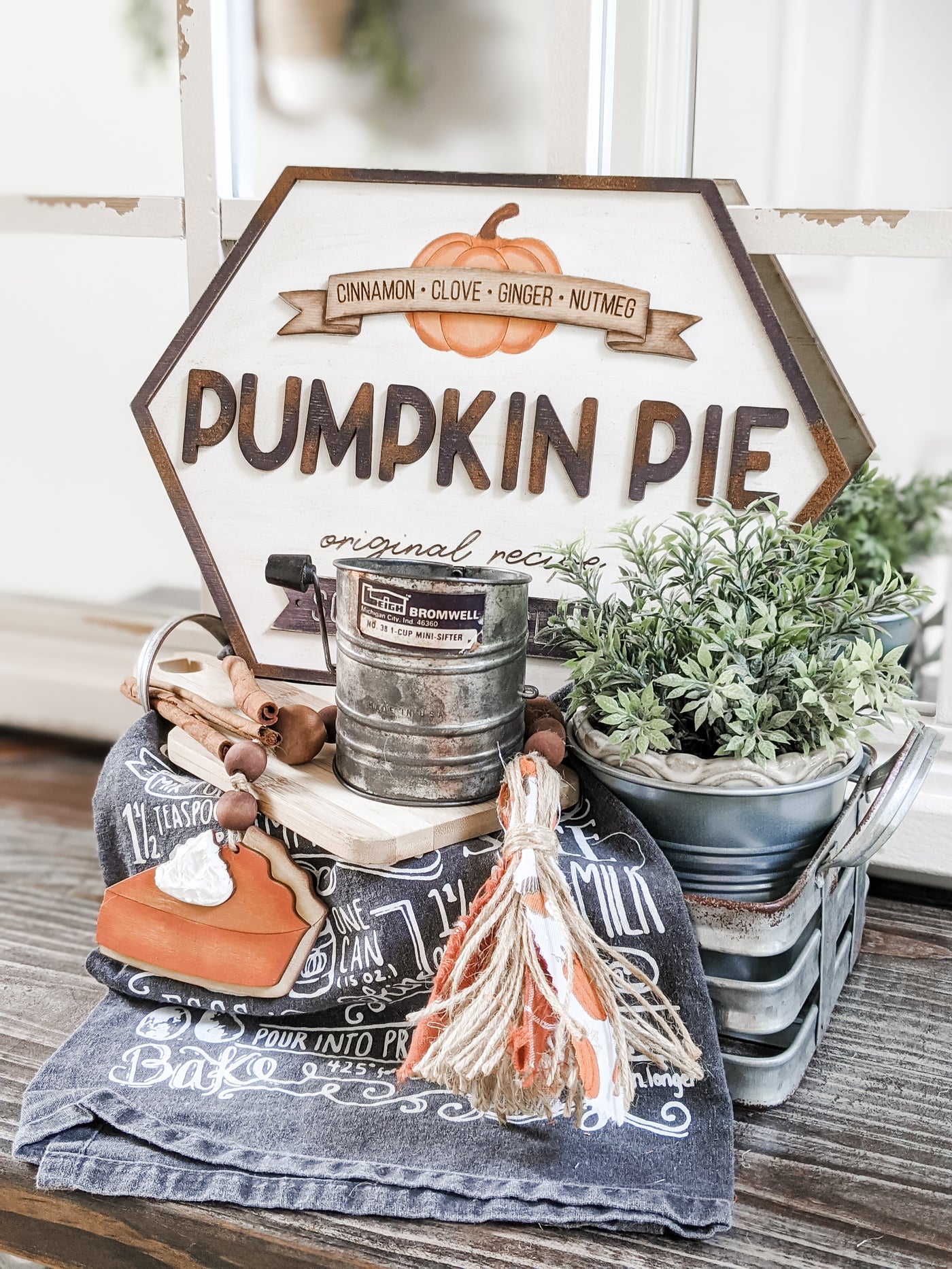 Pumpkin Pie Sign Blank