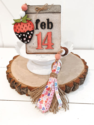 Chocolate Strawberry Beaded Garland Kit