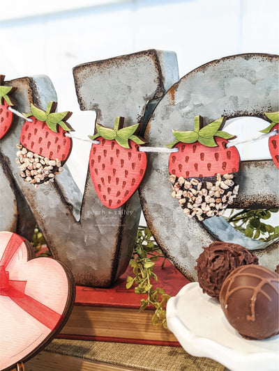 Strawberry Banner Blank
