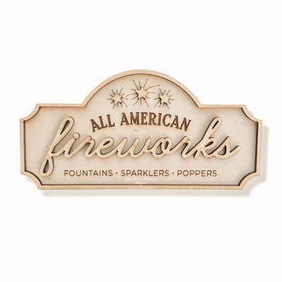 All American Fireworks Sign Cut File