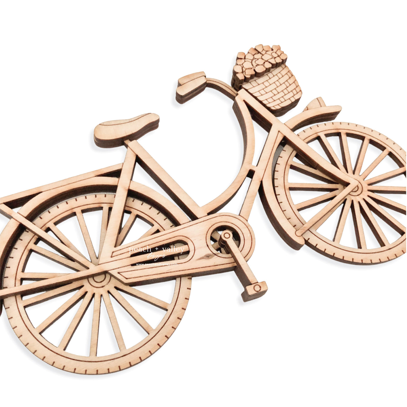 Bike with Flower Basket Blank