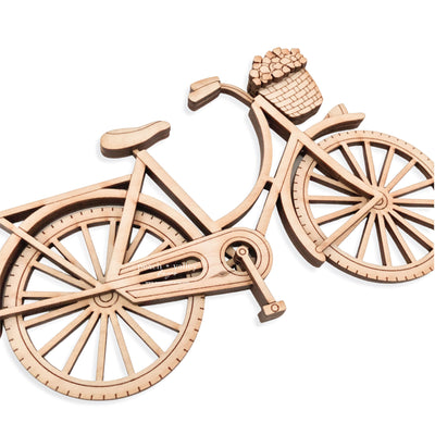 Bike with Flower Basket Blank