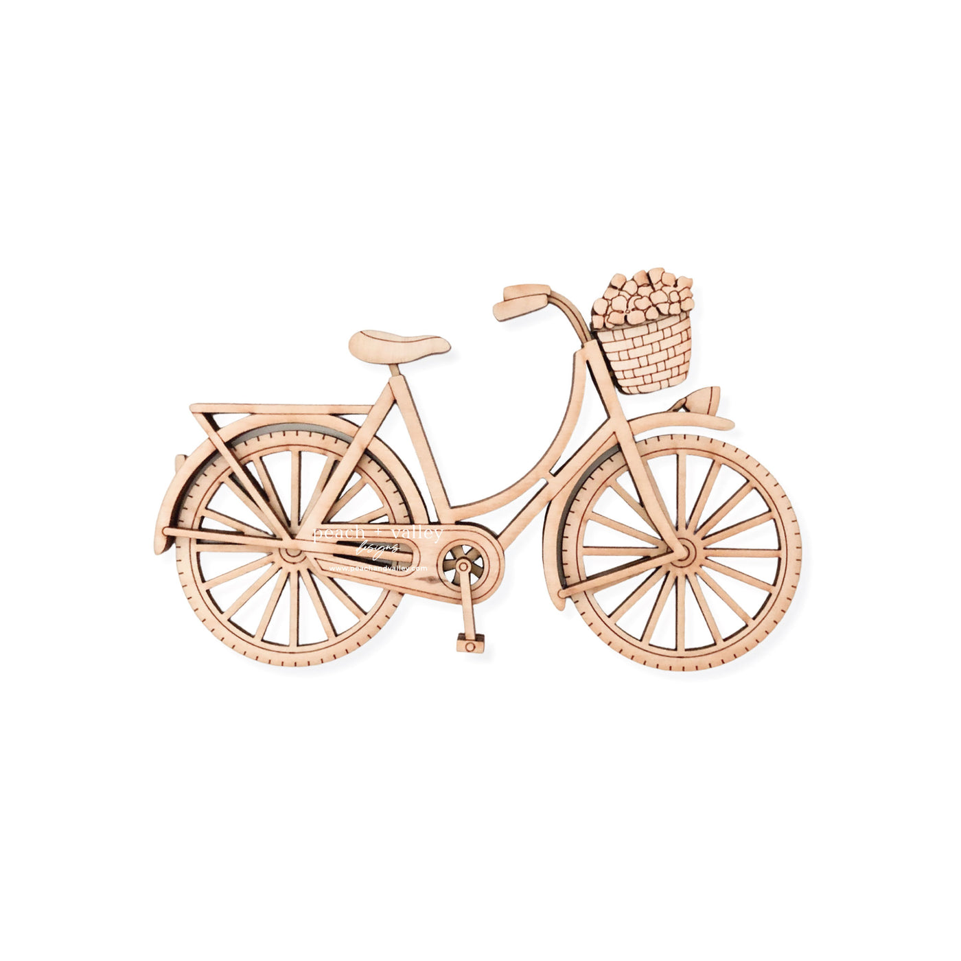 Bike with Flower Basket Blank