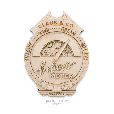 Believe Meter Sign Blank