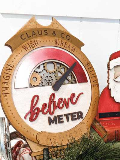 Believe Meter Sign Blank