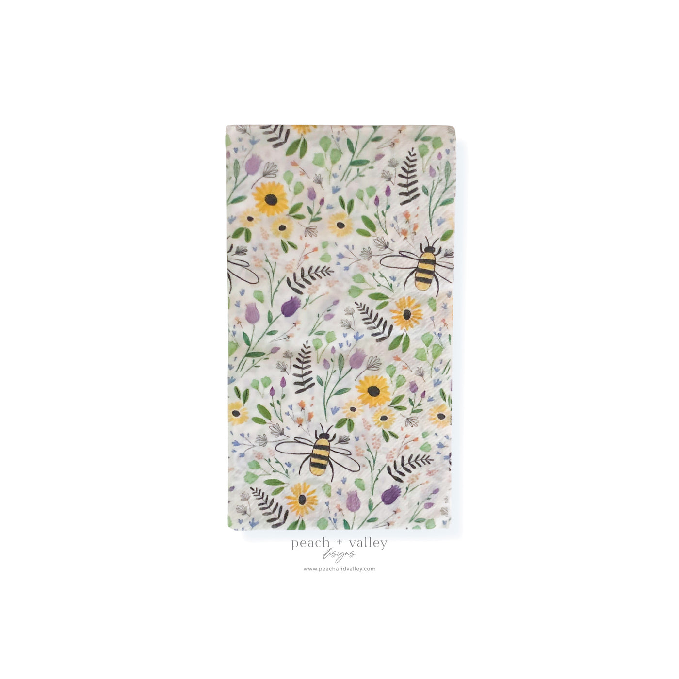 Bumble Bee Pattern Guest Napkin