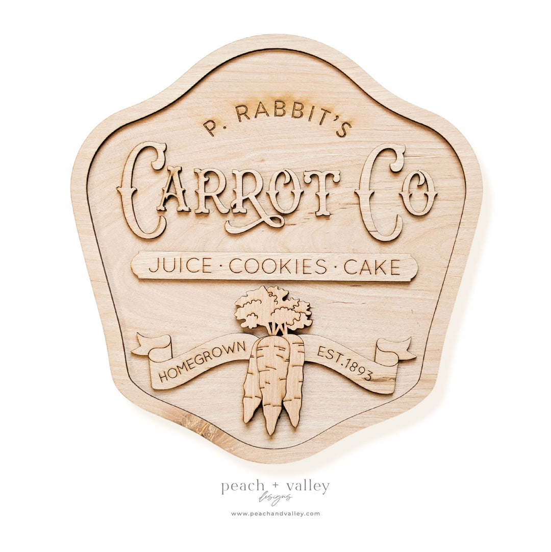 Carrot Co. Sign Cut File