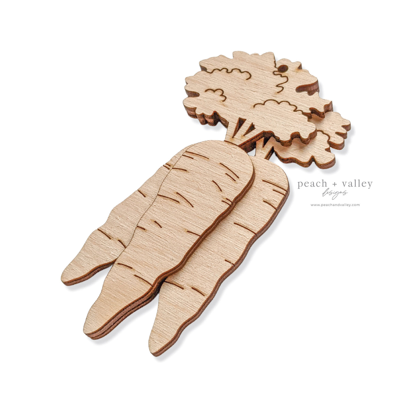 Carrot Garland Tag Blank