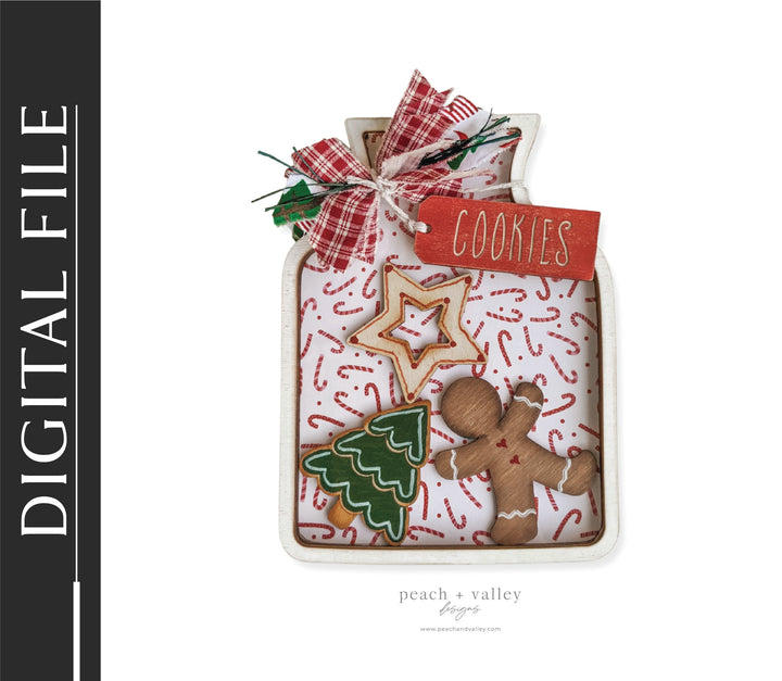 Christmas Cookie Jar Cut File