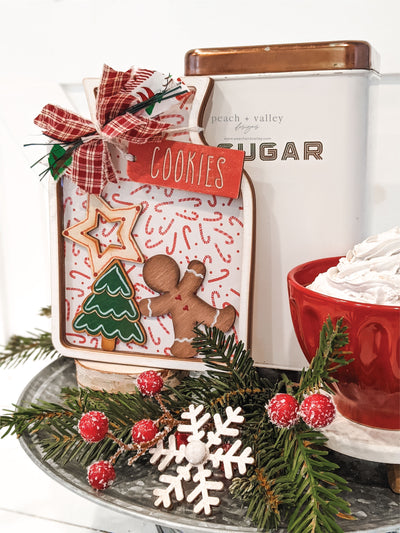Christmas Cookie Jar Shelf Sitter