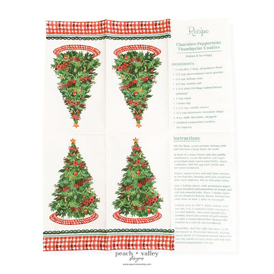 Christmas Tree with Recipe Guest Napkin