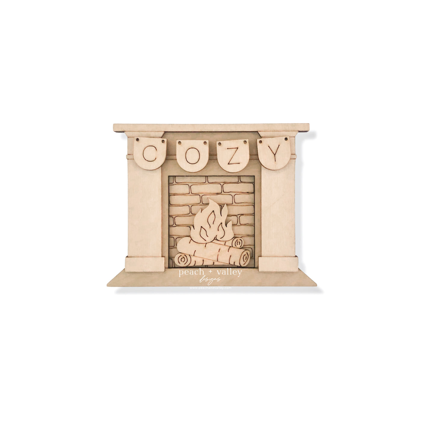 Cozy Fireplace Blank
