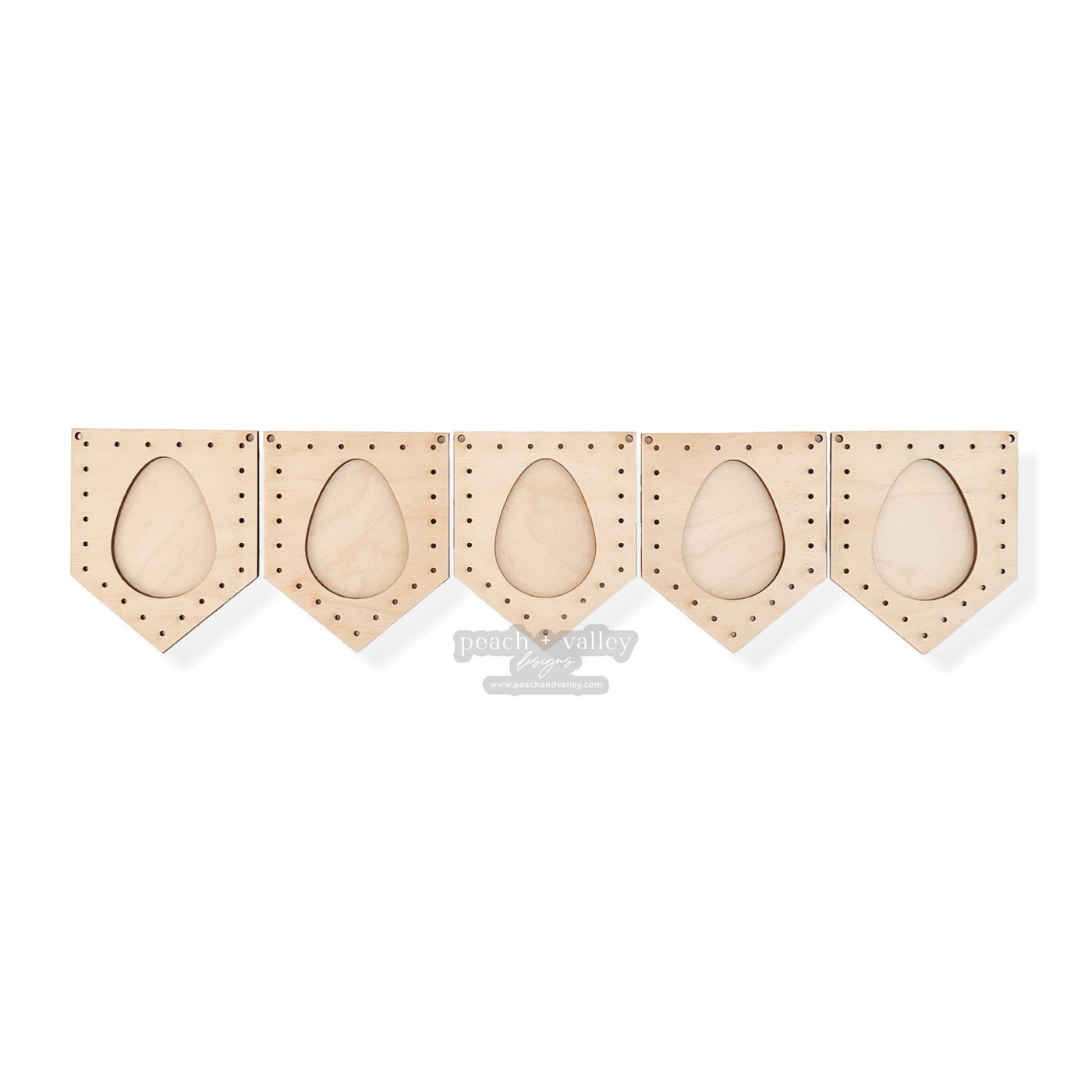 Egg Pennant Banner Blank
