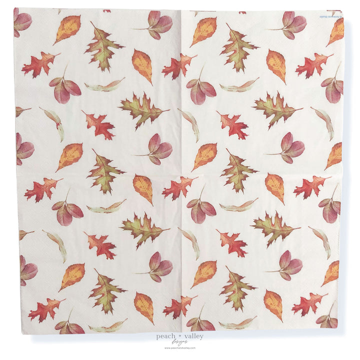 Falling Leaves Luncheon Napkin