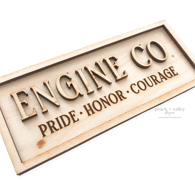 Engine Co. Sign Blank