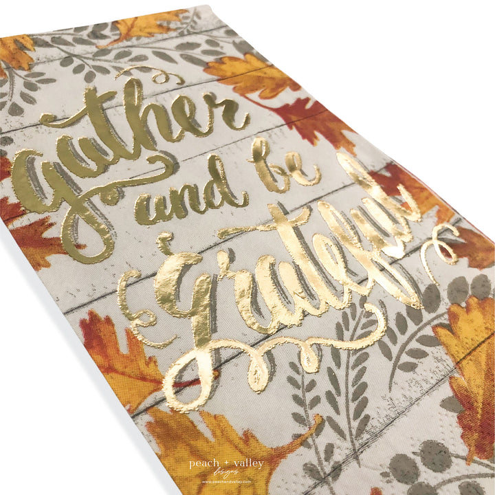 Gather and be Grateful Guest Napkin