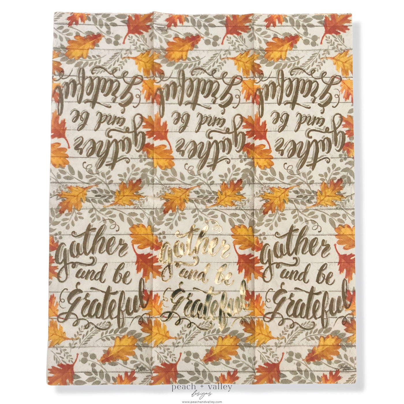 Gather and be Grateful Guest Napkin