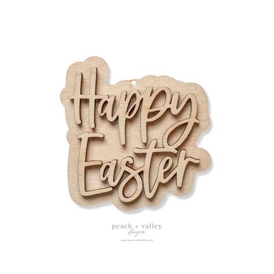 Happy Easter Garland Tag Blank