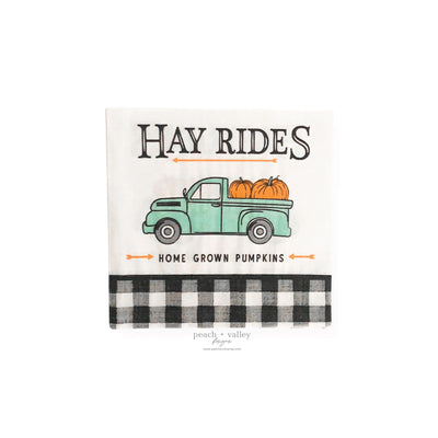 Hay Rides Luncheon Napkin