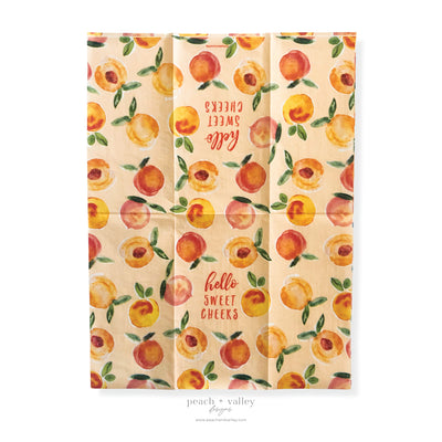 Hello Sweet Cheeks Peaches Guest Napkin