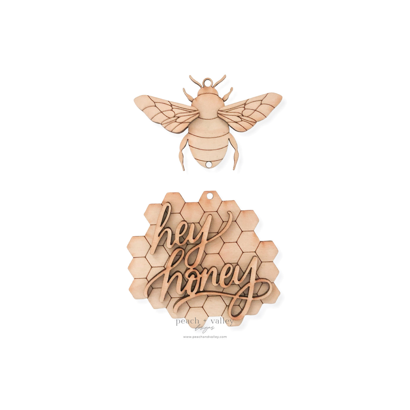 Hey Honey Bee Garland Tag Blank