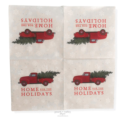 Home for the Holidays Cocktail Napkin