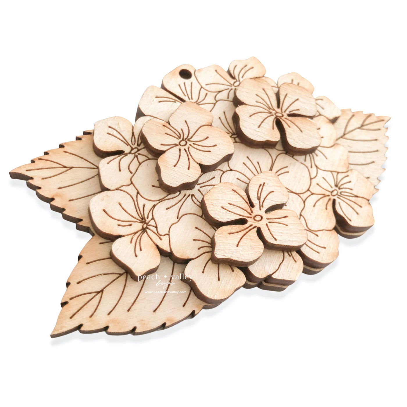 Hydrangea Garland Tag Blank