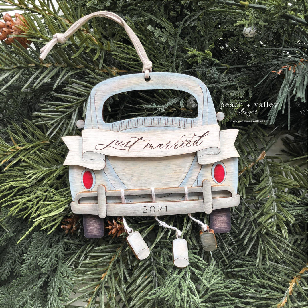 Just Married Ornament