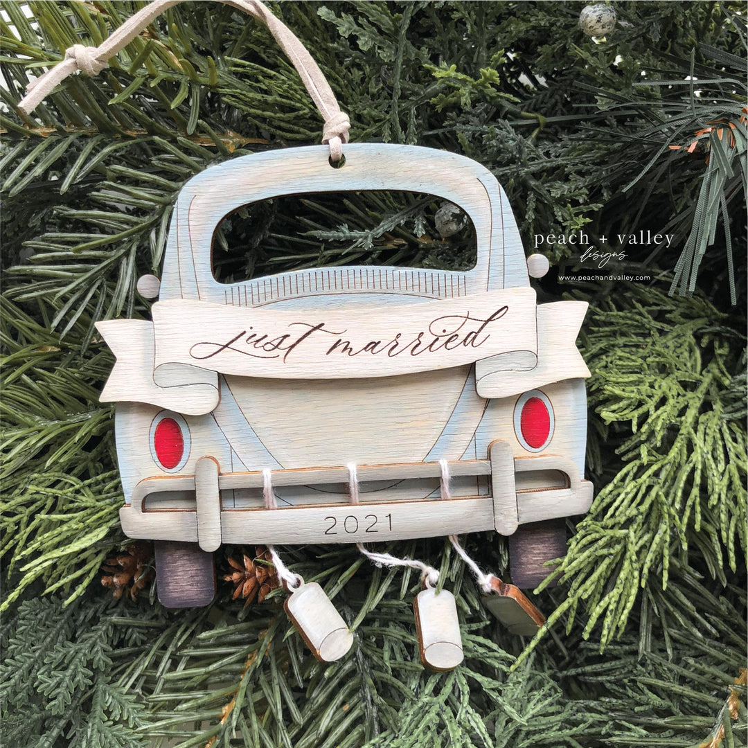 Just Married Ornament