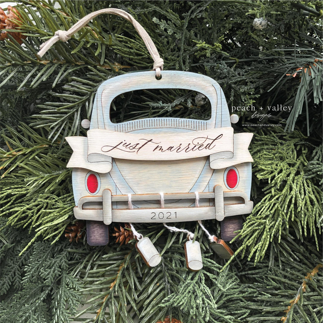 Just Married Ornament