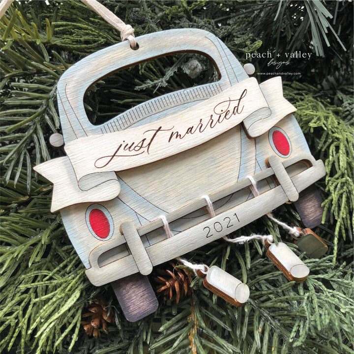 Just Married Ornament