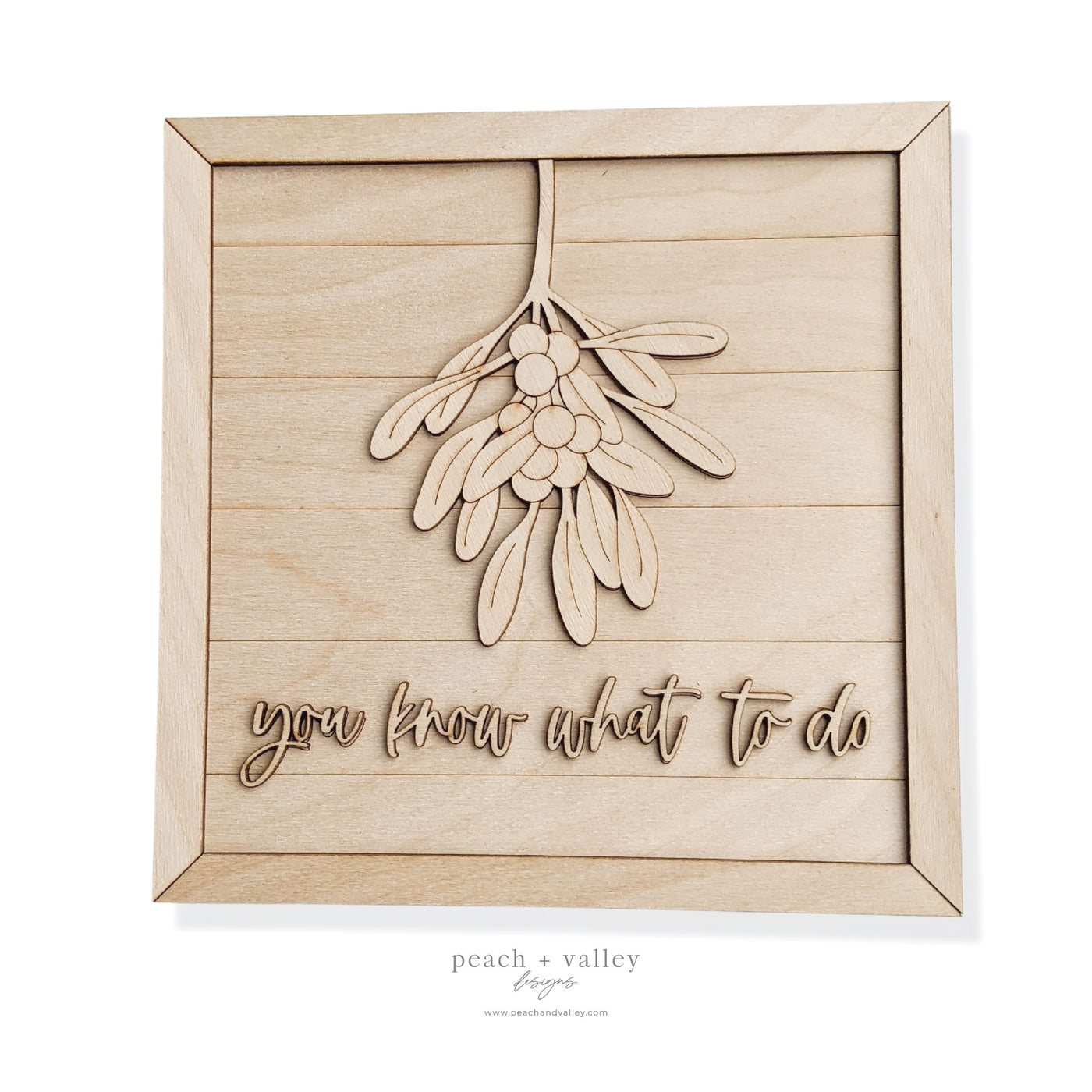 Mistletoe Sign Cut File