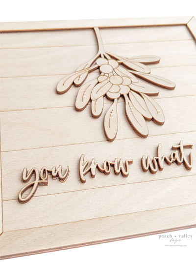 Mistletoe Sign Blank