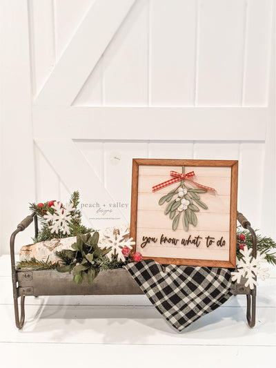 Mistletoe Sign Cut File