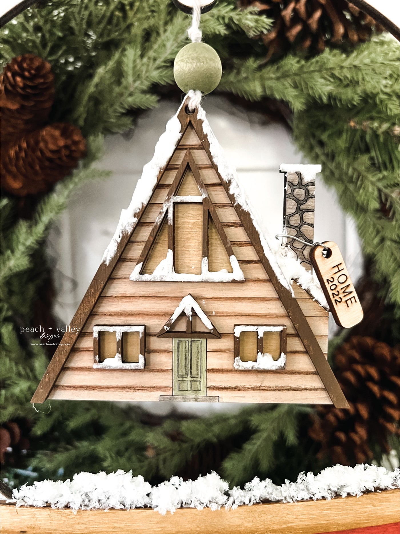 A-Frame Cabin Ornament Cut File