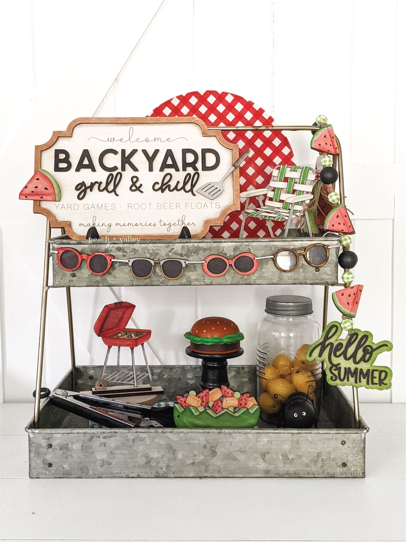Backyard Grill & Chill Sign Blank