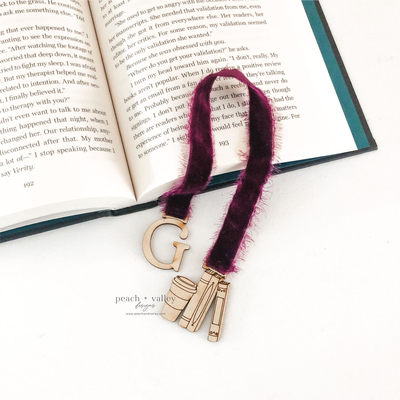 Personalized Velvet Bookmark