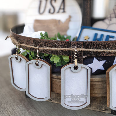 Dog Tag Banner Blanks